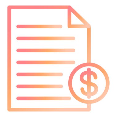 Belge. Web simgesi basit illüstrasyon