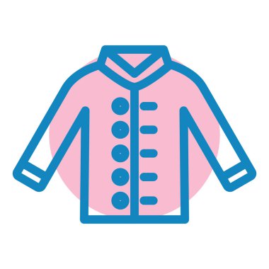 Kıyafetler. Web simgesi basit illüstrasyon