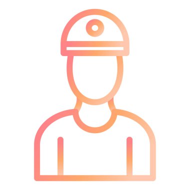 İnsan. Web simgesi basit illüstrasyon 