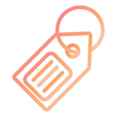 Etiket. Web simgesi basit illüstrasyon 