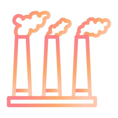 Fabrika simgesi vektör illüstrasyonu