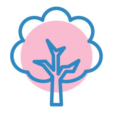 Ağaç. Web simgesi basit illüstrasyon