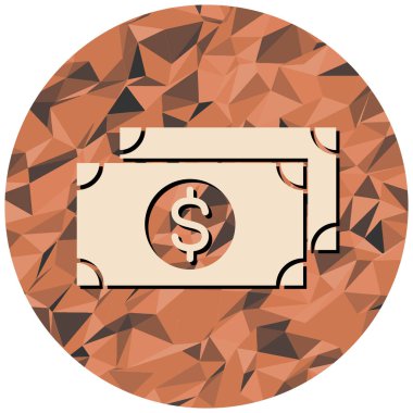 Para için. Web simgesi basit illüstrasyon