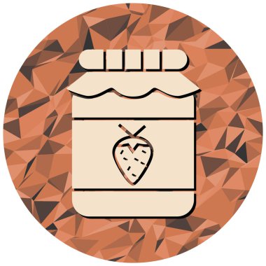 reçel vektör simgesi modern basit illüstrasyon