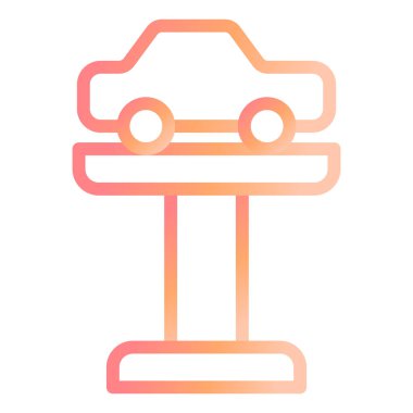 - Araba. Web simgesi basit illüstrasyon