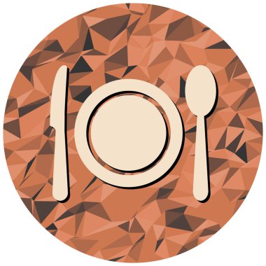 Çatal bıçak ikonu vektör illüstrasyonu