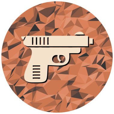 silah simgesi, vektör illüstrasyonu