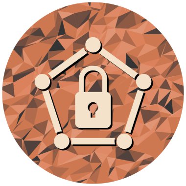 Kilit. Web simgesi basit tasarım