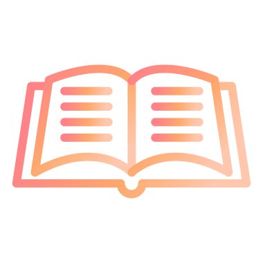 kitap simgesi vektör illüstrasyonu