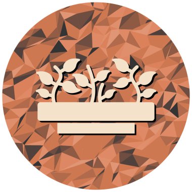 Ağaç. Web simgesi basit illüstrasyon