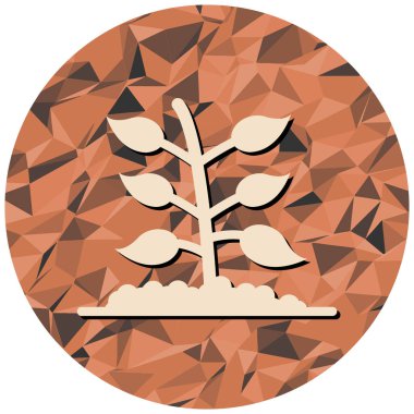 Ağaç. Web simgesi basit illüstrasyon