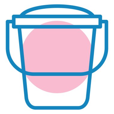 Kova. Web simgesi basit illüstrasyon