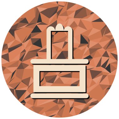 Modern tablo simgesinin vektör illüstrasyonu