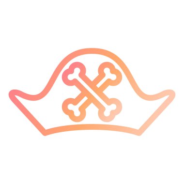 Bir korsan şapkasının vektör çizimi