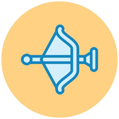 oyuncak yay simgesi, vektör illüstrasyonu basit tasarım