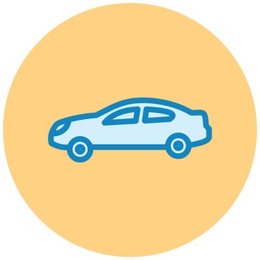 - Araba. Web simgesi basit illüstrasyon