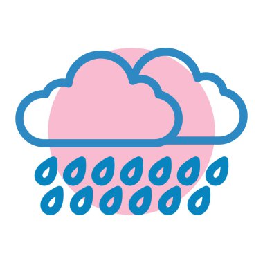 hava tahmini ikon vektör illüstrasyon tasarımı