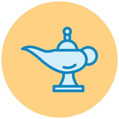 Sihirli lamba. Basit resimleme