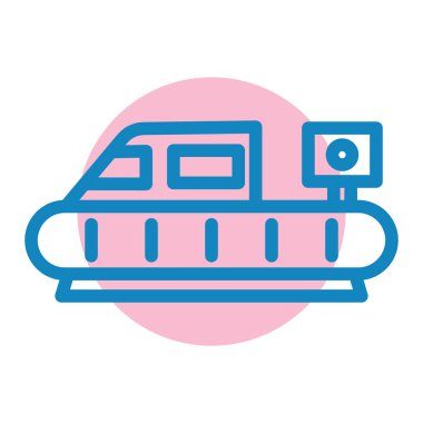 tren. Web simgesi basit illüstrasyon