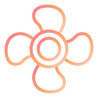 Pervane. Web simgesi basit illüstrasyon 