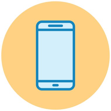 Cep telefonu. Web simgesi basit illüstrasyon