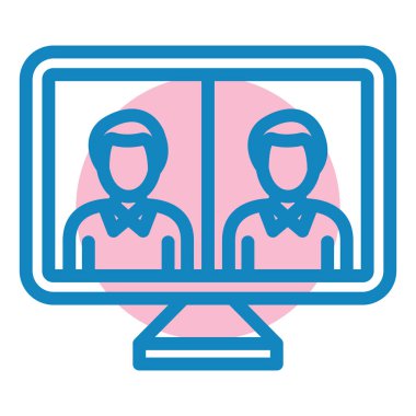 bilgisayar web simgesi basit illüstrasyon