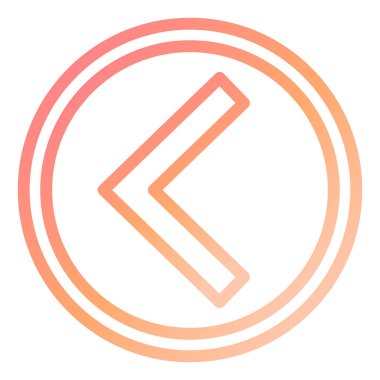 Sol ok simge vektör çizim