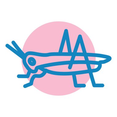 Çekirge simgesinin vektör çizimi