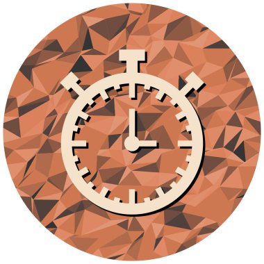 Saat. Web simgesi basit illüstrasyon