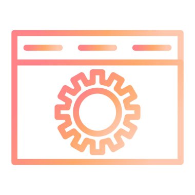 Ayarlama. Web simgesi basit illüstrasyon