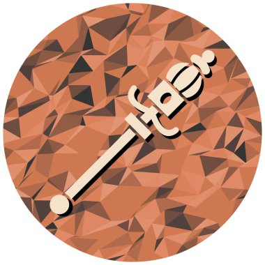 Topuz simgesi, vektör illüstrasyonu basit tasarım