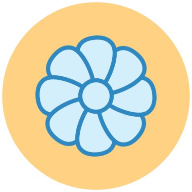 Çiçek. Web simgesi basit illüstrasyon