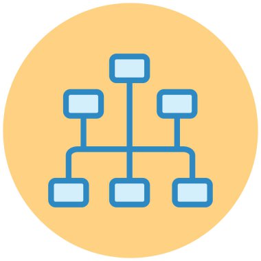 hiyerarşi. Web simgesi basit illüstrasyon