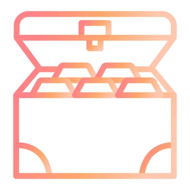 Kutu. Web simgesi basit illüstrasyon