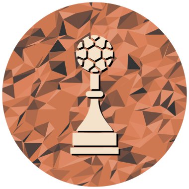 Bir kupa simgesinin vektör illüstrasyonu