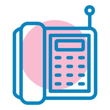 telefon simgesi, vektör illüstrasyonu