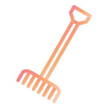 Tırmık ikonu. Vektör illüstrasyonu