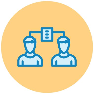 İş ve finans simgesinin vektör illüstrasyonu