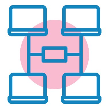 şebeke. Web simgesi vektör illüstrasyonu