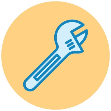 İngiliz anahtarı. Web simgesi basit illüstrasyon