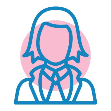 İnsan. Web simgesi basit illüstrasyon