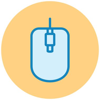 Bilgisayar faresi. Web simgesi basit illüstrasyon