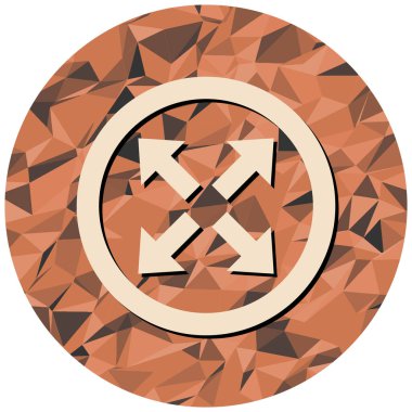 Modern ve temiz simgenin vektör illüstrasyonu