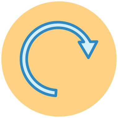 Yenile. Web simgesi basit illüstrasyon