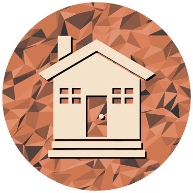 Ev ikonu. vektör illüstrasyonu