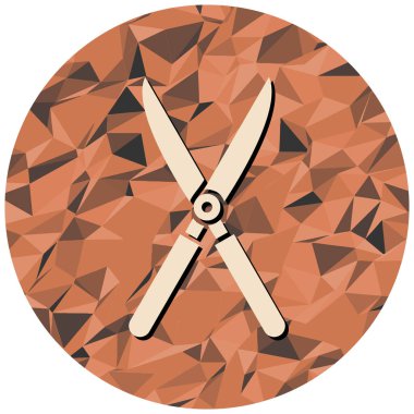 Kesik bıçak simgesinin vektör illüstrasyonu