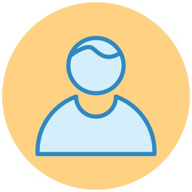 avatar. Web simgesi basit illüstrasyon