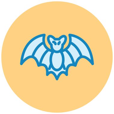 Yarasa. Web simgesi basit illüstrasyon