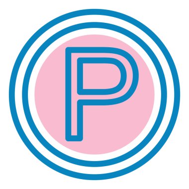 park simgesi, vektör çizimi