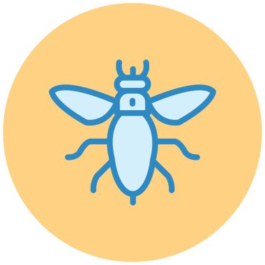 Böcek. Web simgesi basit illüstrasyon